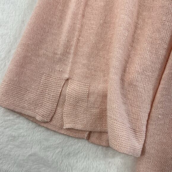 J Jill Plus 3X Knit Sweater Top Linen Blend Round Neck 3/4 Sleeve Lightweight - Picture 3 of 14